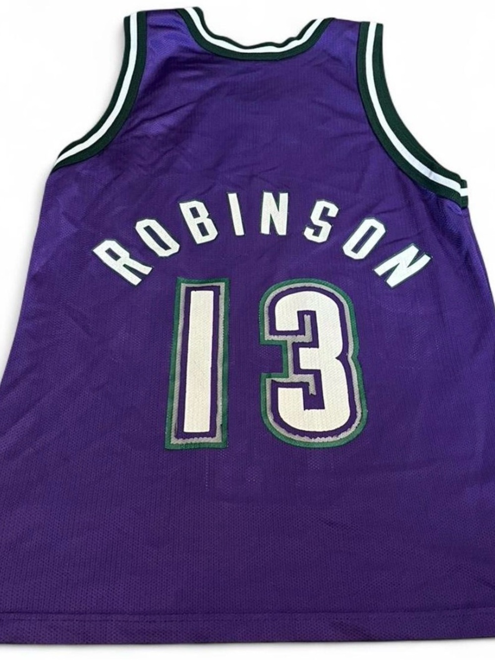 Vintage Champion Glenn Robinson NBA Milwaukee Bucks Jersey Size 36 Small - Picture 5 of 6